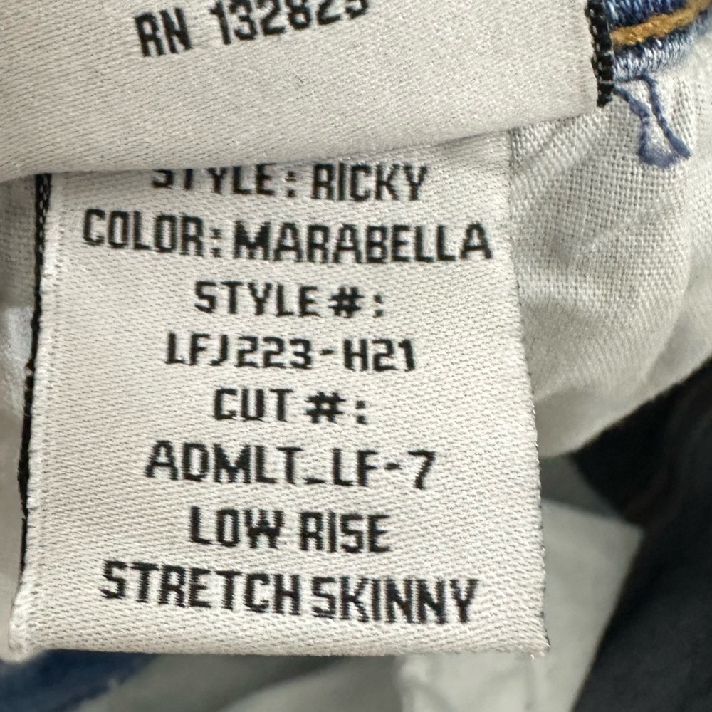 Lovers + Friends Ricky Low Rise Skinny Jeans Ripped In Marabella Size 27 - Picture 6 of 9